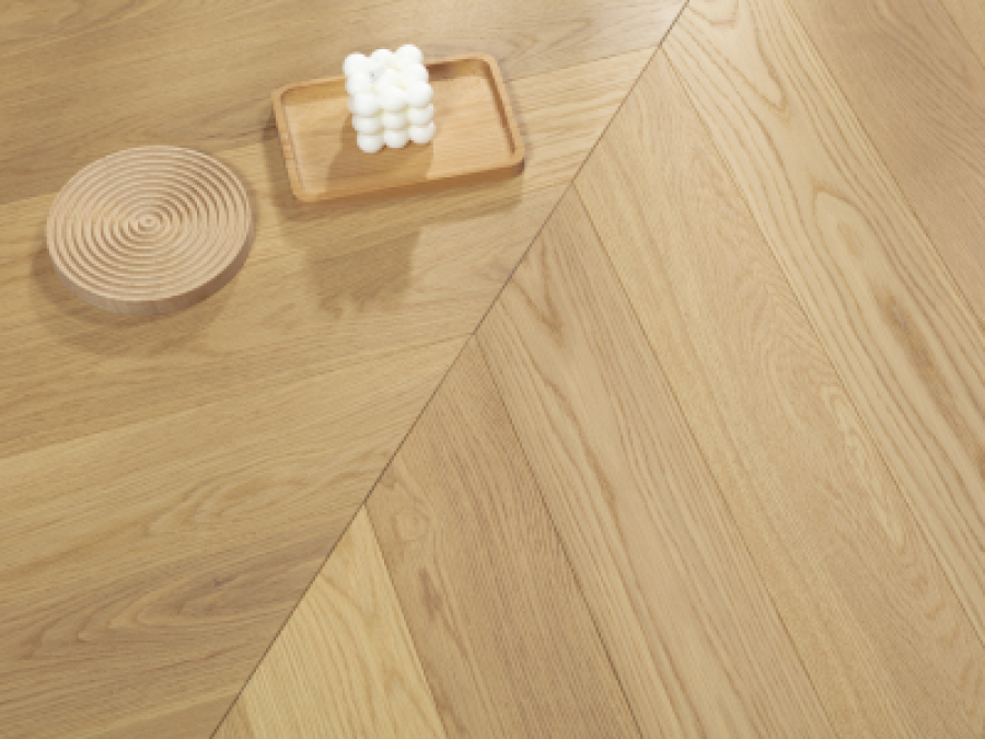 American Oak Chevron Collection-Macaroon